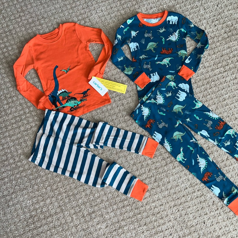 New Carters Dinosaur Print Pjs